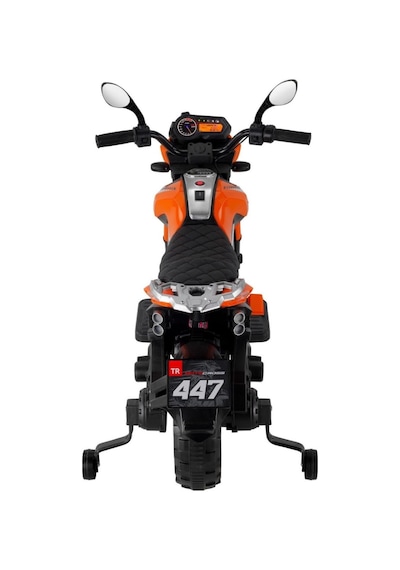 447 Motocross Akülü Motorsiklet 12v Turuncu