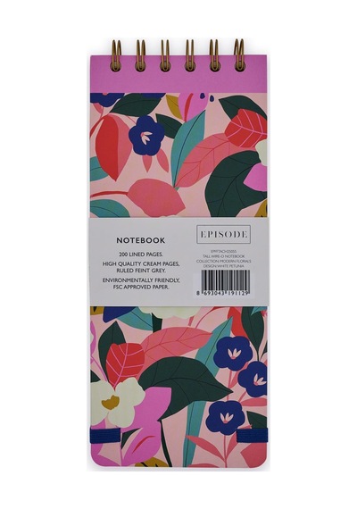 15x21 Spiralli Modern Floral - White Petunia Çok Renkli