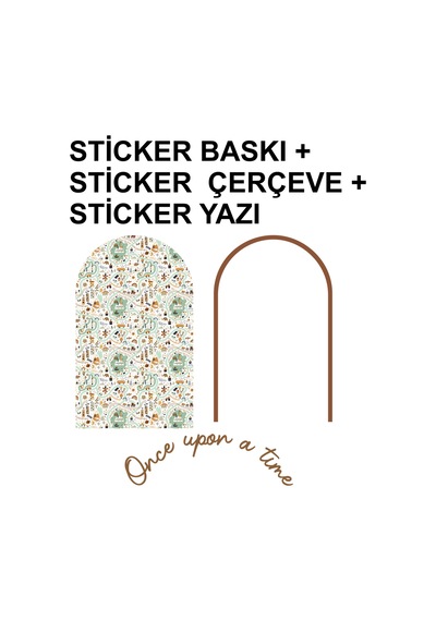Kk Swords Dinozor,yol, Araçlı Duvar Sticker, Erkek Çocuk/bebek Odası Dekoru, Yapışkan Yazı Ve Çerçeve, Hediye