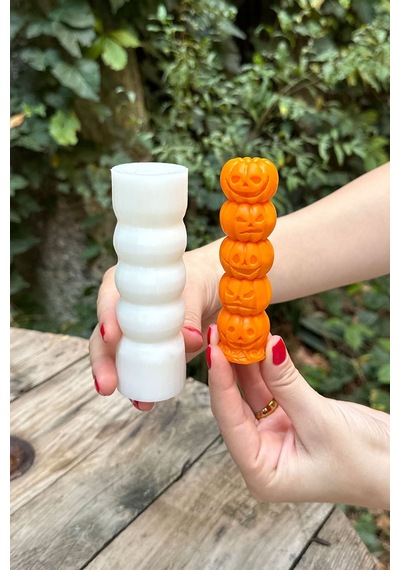 Rufus Concept Kabak Totem Tekli Mum Kalıbı Silikon