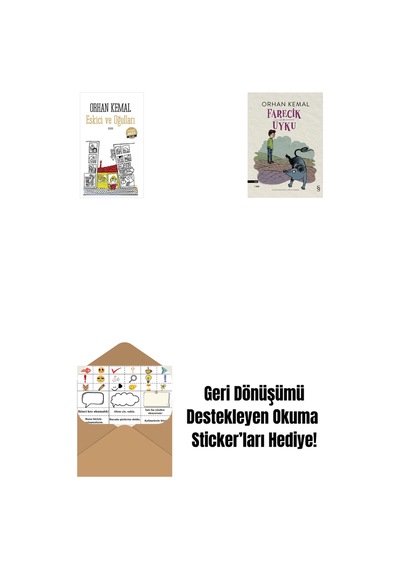 Eskici Ve Oğulları Midi Boy + Farecik Uyku + Okuma Sticker'ları