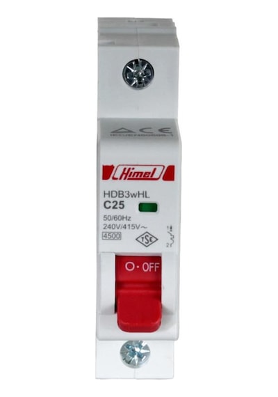 Himel 1x25A 4.5kA C Eğrisi Otomatik Sigorta