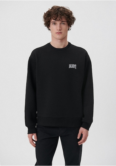 Mavi - Mavi Logo Baskılı Siyah Sweatshirt 0611716-900 Siyah