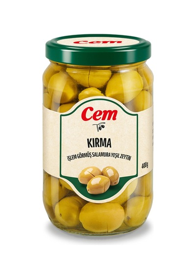5 Adet Cem Kırma Yeşil Zeytin 121-140 Ad/kg 400 G