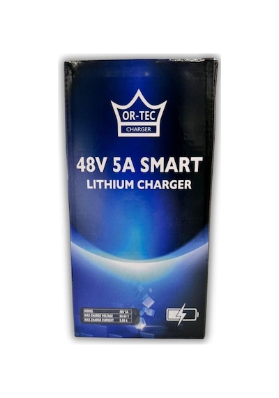 Ortec 48v 5A Li-ıon Ve Lifepo4 Akıllı Lityum Akü Şarj Cihazı