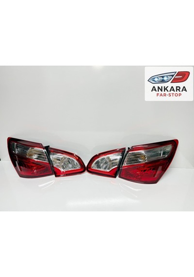 Nissan Qashqai 2010 - 2013 Stop Lambası Sağ - Sol İç Ve Dış Takım Ledli Tip Toplam 4 Adet Stop