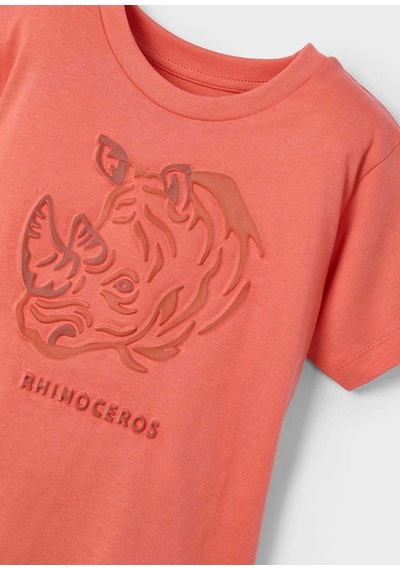 Mayoral Kabartmalı Erkek Çocuk T-shirt 3042m Turuncu