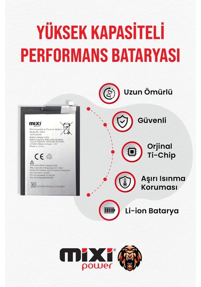 İnfinix Hot 11s / İnfinix Note 10 / İnfinix Note 7 / İnfinix Smart 5 Uyumlu Tam Kapasite Batarya Tr
