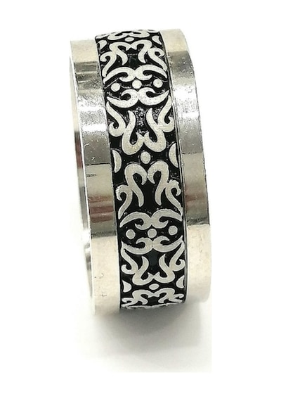 Omar Silver Yeni Tasarım Gümüş Parcalı Desenli Unisex 925 Ayar Gü