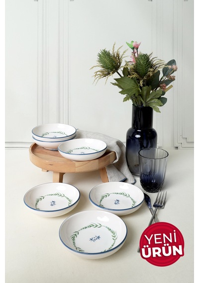 Keramika Daphne Halka Çerezlik / Sosluk 13 Cm 6 Adet 22925