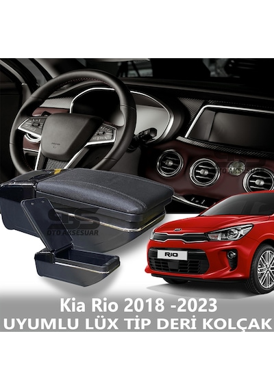 Kia Rio 2018 -2023 Uyumlu Premium Deri Kol Dayama Kolçak Lüx Tip