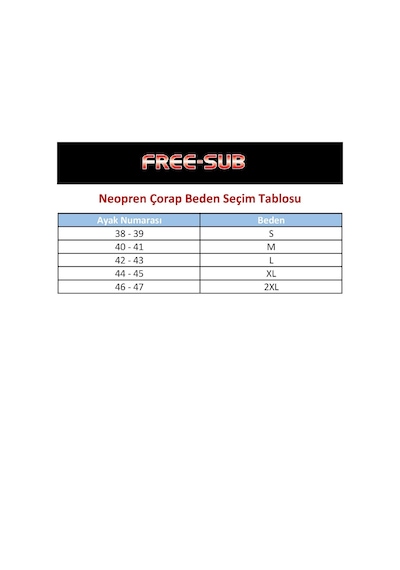 Free-Sub 3Mm Siyah Jarse Kaymaz Tabanlı Dalış Çorabı (489036328) Siyah