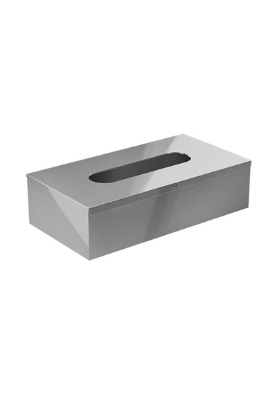 Mendil Kutusu, 25xh7.3x13cm - Parlak Paslanmaz Çelik Parlak Paslanmaz Çelik