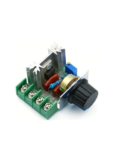 Hız Düğmesi 2000w Thyristor Elektronik Voltaj Regülatörü Dim Hız Sıcaklık Kontrolü