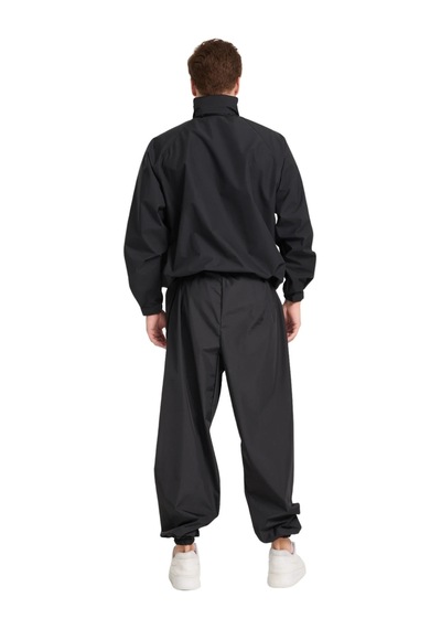 Hnc Sport Unisex Nefes Alan Termal Sauna Eşofman - Terleme Eşofmanı Siyah