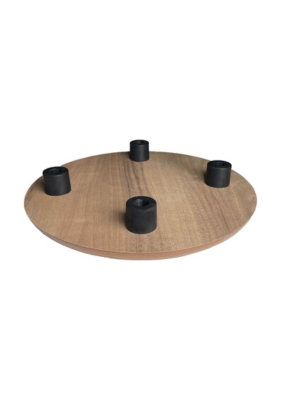 Mezbi Ahşap Sabit Ayaklı Saksı Damacana Tüp Altlığı 30 Cm-8 Adet