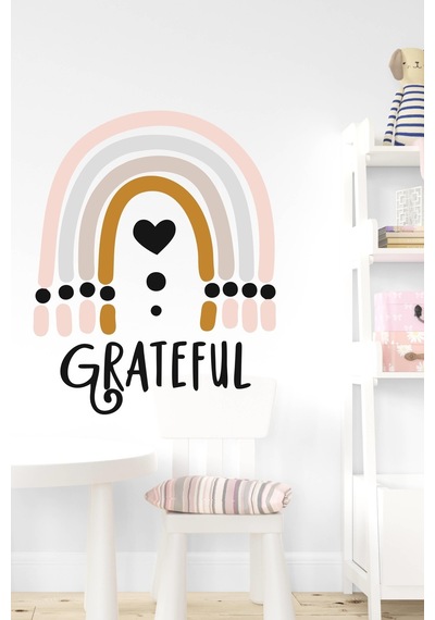 MSticker Grateful Gökkuşağı Çocuk Bebek Odası Sticker 50x70 Cm