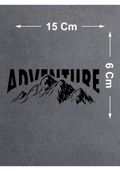 Macera Dağ Adventure Sticker - 4x4 Off Road Avcı Kamp Sticker - 00233 15x6 Cm