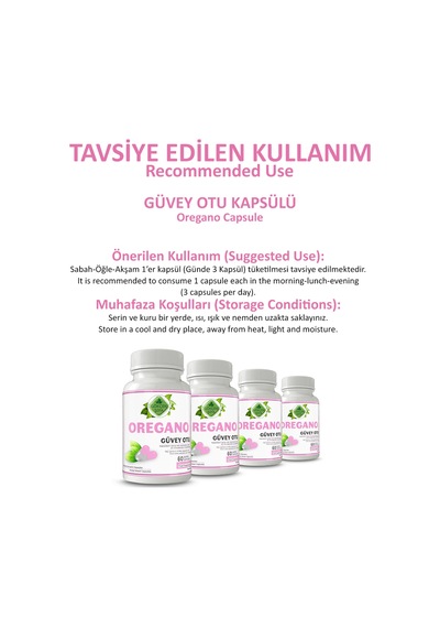 Gökçek Şifa Güvey Otu (Oregano Capsule) 60 Kapsül