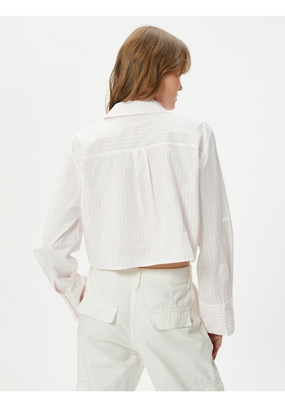 Koton Crop Gömlek Uzun Kollu Cep Detaylı Düğmeli Klasik Yaka Pınk Strıpe 4sak60214pw 4SAK60214PW2S5 Pembe Koton Crop Gömlek Uzun Kollu Cep Detaylı Düğmeli Klasik Yaka Pınk Strıpe 4sak60214pw 4SAK60214PW2S5 Pembe