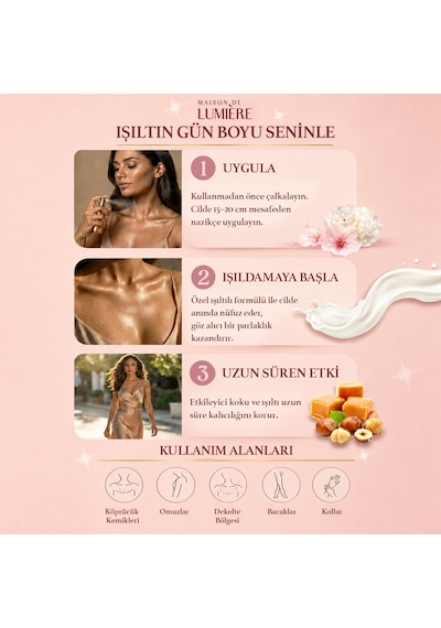 Lumière Sunrise Blush 200 Ml +sunset Bronze 200 Ml Saç Ve Vücut Sprey Seti