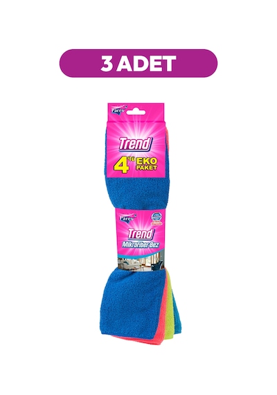 Trend Mikrofiber 4'lü Açık Temizlik Bezi Üçlü Paket Diğer