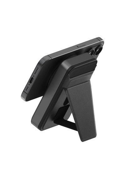 Magwallet Card 10.000 Mah 20w Type-c Ve 15w Kablosuz Şarj Ve Stantlı Magsafe Kartlıklı Hızlı Şarj Magsafe Powerbank Koyu Gri