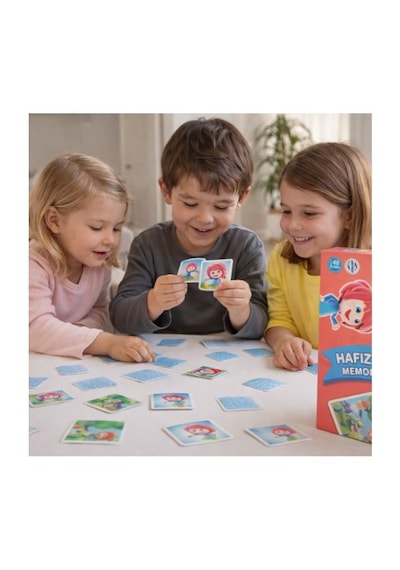 Adel Trt Çocuk Hapşuu Hafıza Kartı Memory Game 48 Kart