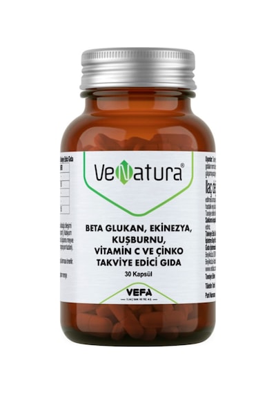 Beta Glukan, Ekinezya, Kuşburnu, Vitamin C, Çinko 30 Kapsül