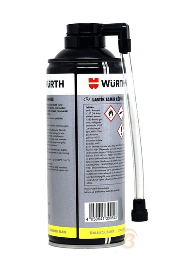 Würth Otomobil Ve Motosikletler İçin Lastik Tamir Köpüğü 300ml
