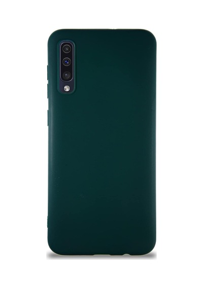 Samsung Galaxy A50 İle Uyumlu Kılıf Soft Premier Renkli Silikon Kapak - Yeşil
