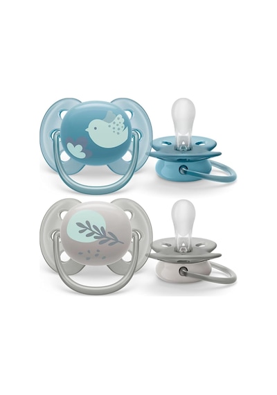 Philips Ultra Soft Emzik, Erkek Bebekler İçin 6-18 Ay, 2 Li Paket, Ortodontik Silikon, Flexifit Kalkanli, Ultra Yumusak, Bpa Içermez, Tasima Kutulu, Scf091/15
