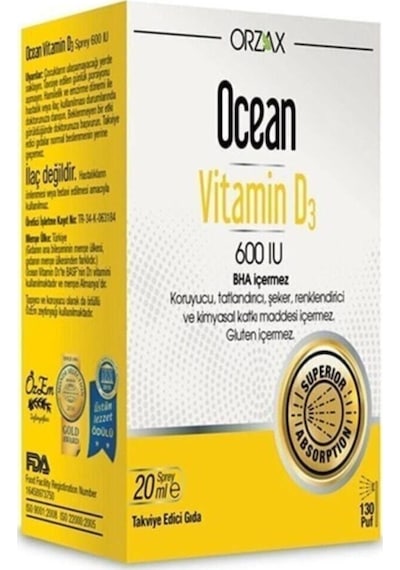 Vitamin D3 600 Iu Oral Sprey 20 Ml