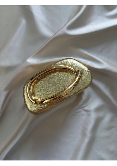 Öznora Babil Model Gold Desenli Abiye El Ve Omuz Çantası Çok Renkli