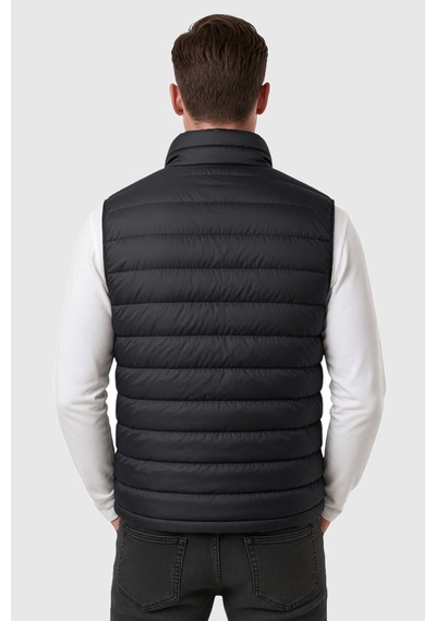 Rizzup Erkek Slim Fit Su Ve Rüzgar Geçirmez Lacivert Şişme Yelek Dik Yaka Çıtçıtlı 2701708