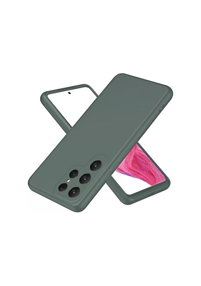 Newface Samsung Galaxy S25 Ultra Kılıf First Silikon - Koyu Yeşil