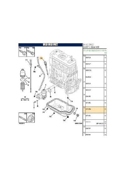 Yağ Seviye Müşürü 106 206 207 306 307 Bipper Partner Saxo C2 1131h4