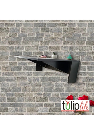 Duvara Monteli Antrasit Raflı Katlanır Portatif Açılır Kapanır Masa Beyaz 90x60 Cm 1. Sınıf Mdf