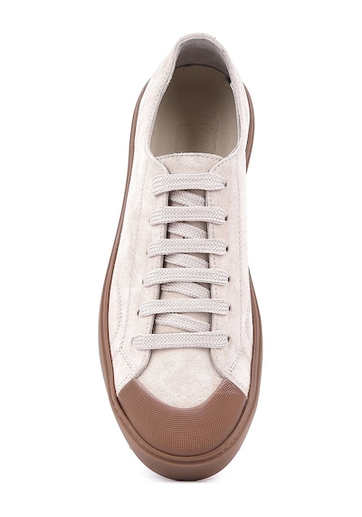 Shoetyle - Hakiki Süet Deri Bej Rengi Erkek Sneaker - 666-01-03-1548