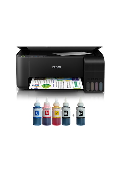 Epson Teşhir Ürünü Epson Ecotank L3250 Wi-fi Bitmeyen Kartuş Sistemli Tanklı Yazıcı Yazıcı + Tarayıcı + Fotokopi 1 Adet Siyah Mürekkep Hediyeli