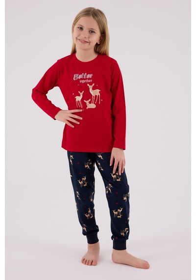Arnetta Kız Çocuk Kırmızı Pijama Takımı Ar3450-c-v2 Kırmızı