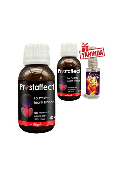Prostaffect Erkeklere Özel 2 Adet 50 Ml Şurup + Yanında Lustra Masaj Yağı