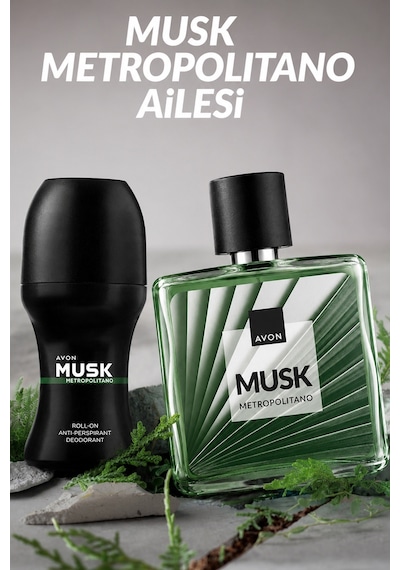 Avon Musk Metropolitano Erkek Parfüm EDT 3 x 75 ML
