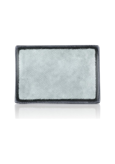 Happy Chef Grey Quartz 2'li Dikdörtgen Tabak Seti, 34,6x23,7 Cm - H.3,1 Cm, Thermoset Melamin Çok Renkli