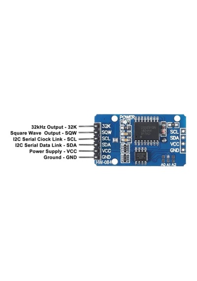 Arduino Ds3231 Hassas Rtc Ve 24c32 Hafıza Modülü