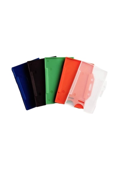 Yaka Kartı Plastik Kartlık Rengarenk Msytş 5 Li Kılıf