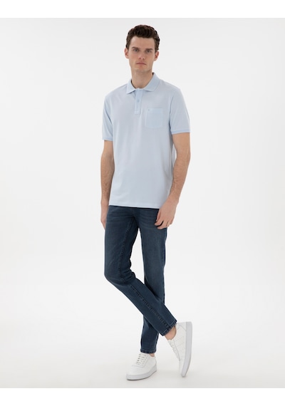 Pierre Cardin Erkek Açık Mavi Tişört Basic 50302538-vr003