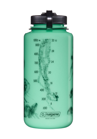 Nalgene Sustain Tritan Bpa İçermeyen Su Şişesi,%50 Plastik Atıktan Elde Edilen Malzemeden Üretildi Iscc Sertifikalı Kütle Dengesi Kullanarak , 32 Oz, Geniş Ağız, Kızdırma Denizanası 0