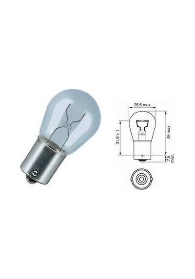 24 Volt 21 Watt 93 Tek Duy Ampul Takımı 10 Adet
