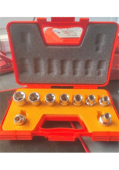 Rico 9 Parça 1/2 Torx Lokma Takımı Seti E (Dişi) 007-RC9010